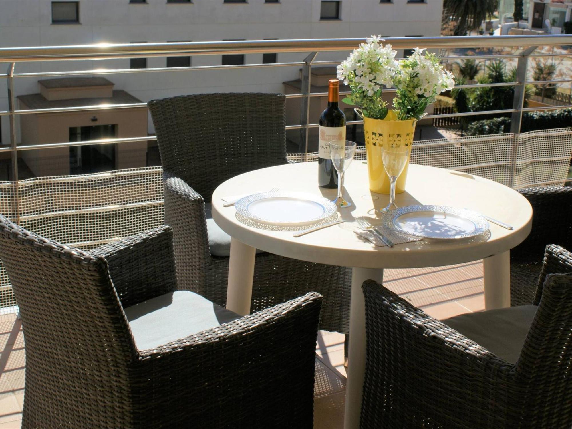 Apartamento En Roses A 2 Min De La Playa Con Vistas Al Mar Av-18 지로나 외부 사진